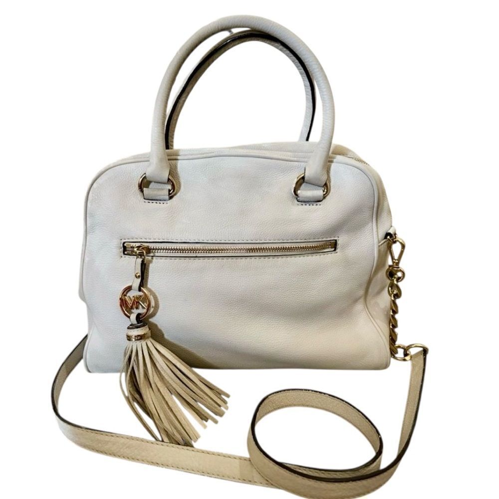 Michael Kors Knox Tassel Leather Medium Satchel